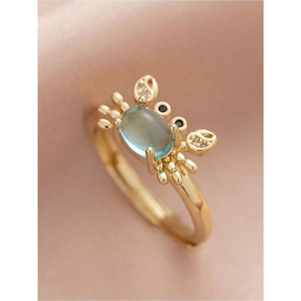 Gold Crab Ring A1931